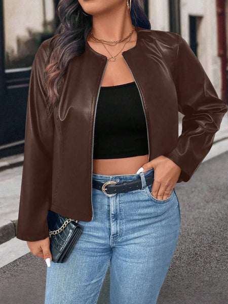 Jaqueta Feminina Couro Rafaela