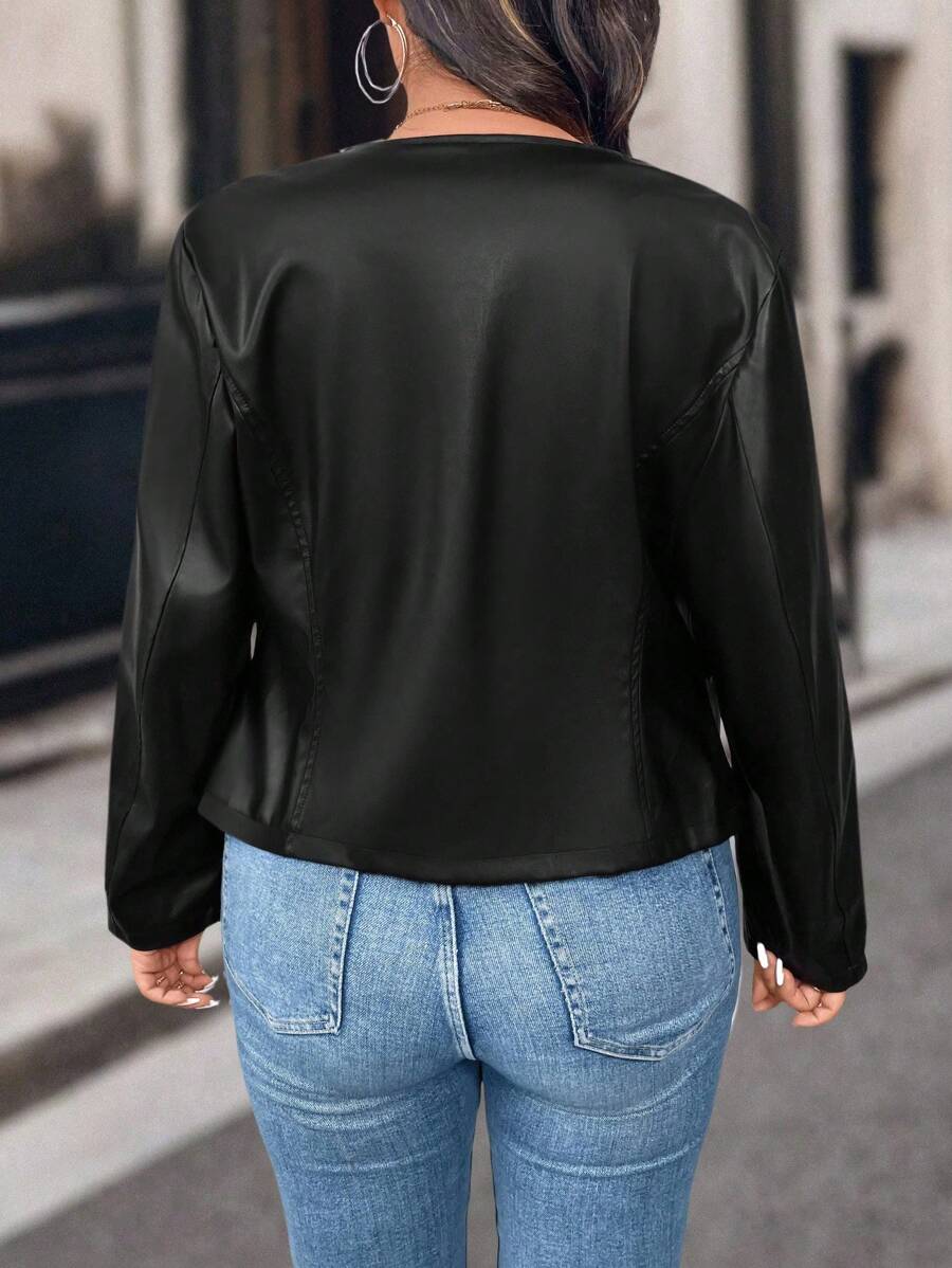 Jaqueta Feminina Couro Rafaela