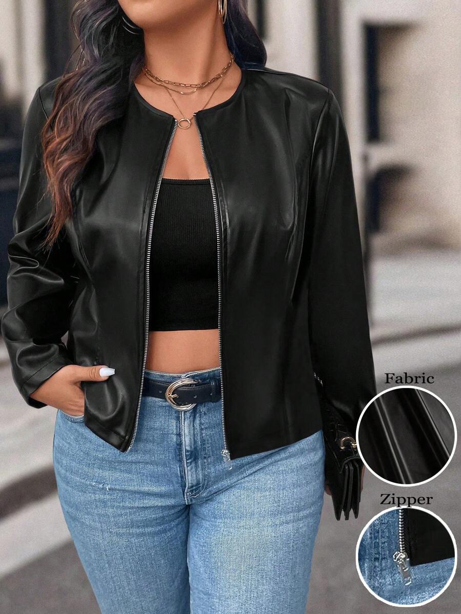 Jaqueta Feminina Couro Rafaela