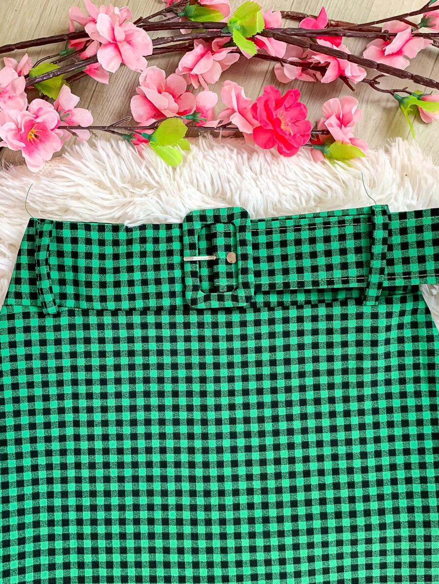 Saia Xadrez Midi Tainara