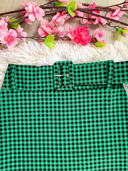 Saia Xadrez Midi Tainara