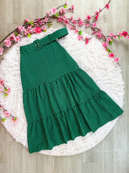 Saia Xadrez Midi Tainara