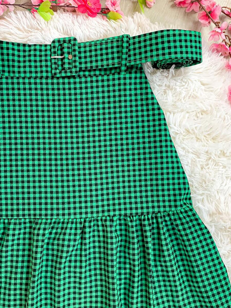 Saia Xadrez Midi Tainara