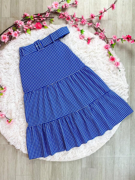 Saia Xadrez Midi Tainara