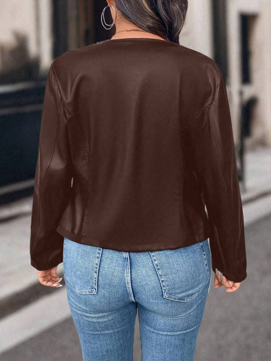 Jaqueta Feminina Couro Rafaela