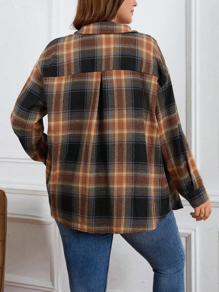 Blusa Manga Longa Xadrez Sophia