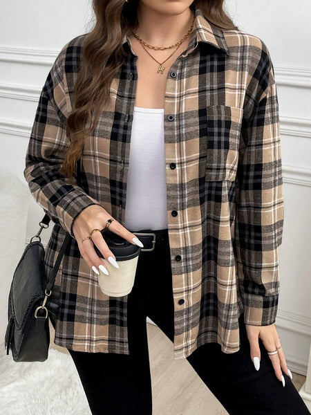Blusa Manga Longa Xadrez Sophia