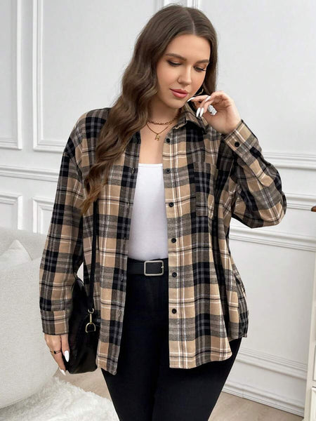 Blusa Manga Longa Xadrez Sophia
