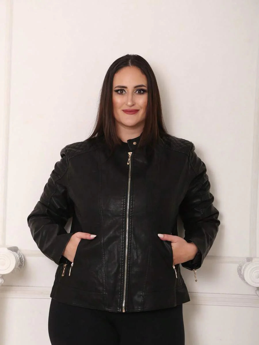 Jaqueta de Couro Feminina Heloísa