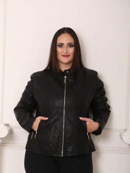 Jaqueta de Couro Feminina Heloísa