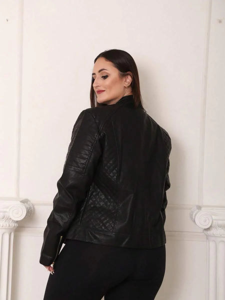 Jaqueta de Couro Feminina Heloísa