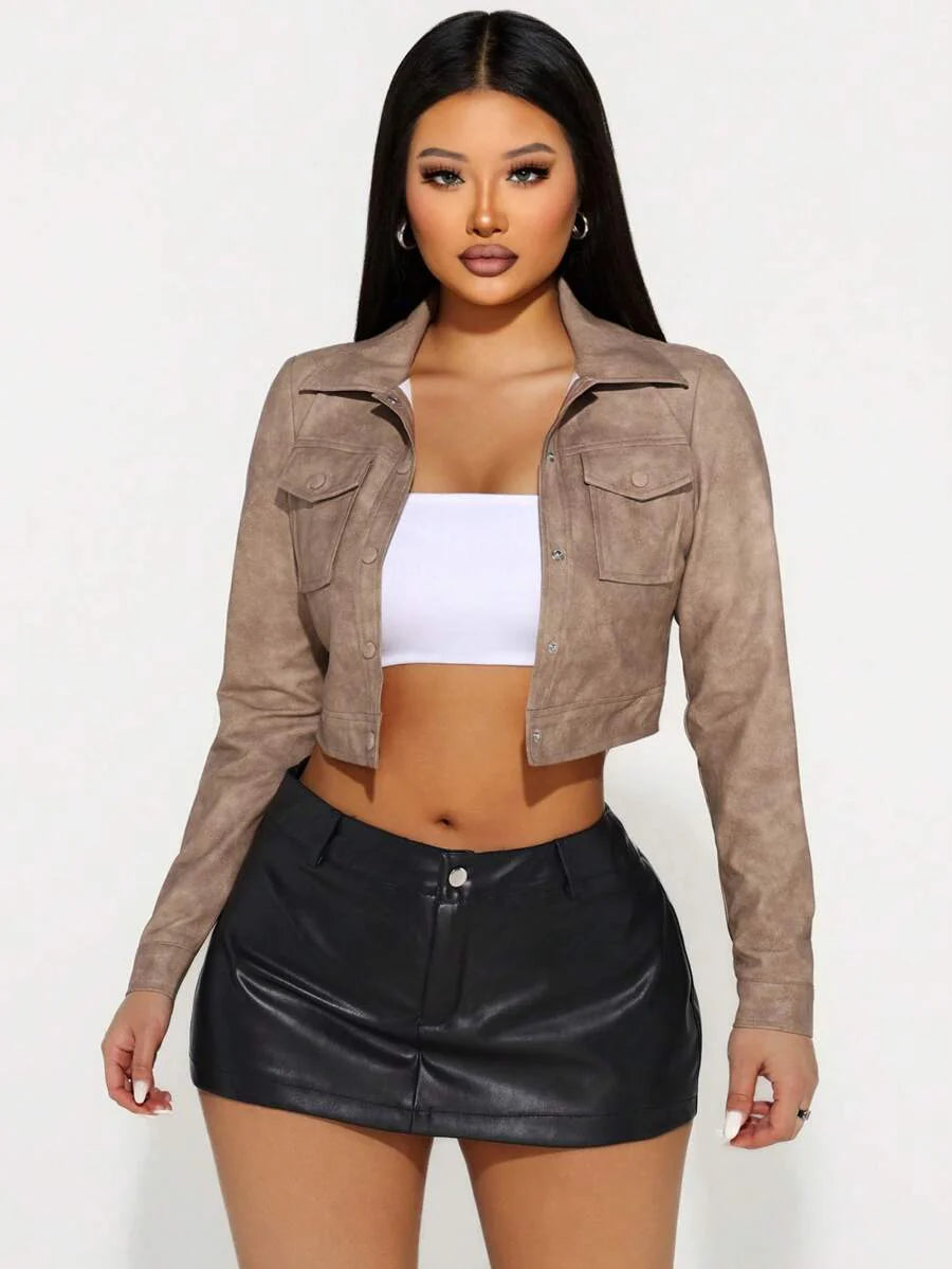 Jaqueta Couro Feminina Lavínia