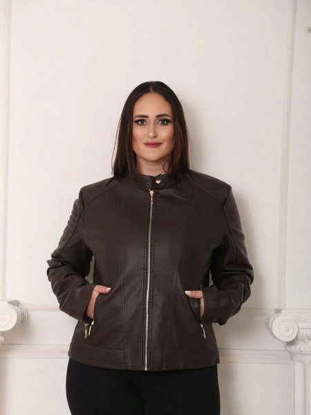 Jaqueta de Couro Feminina Heloísa