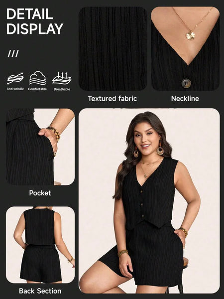 Conjunto Camisa e Short Xadrez Andressa