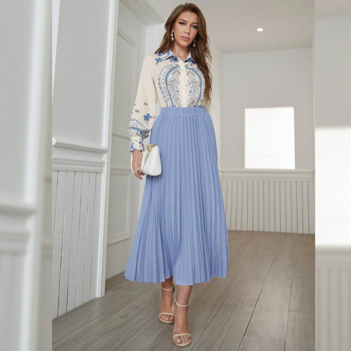 Conjunto Saia Plissada Briar