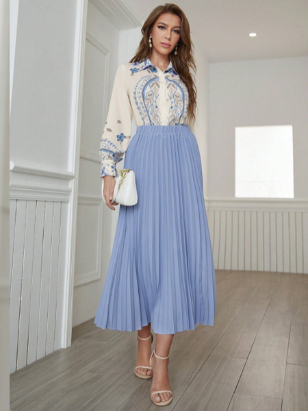 Conjunto Saia Plissada Briar