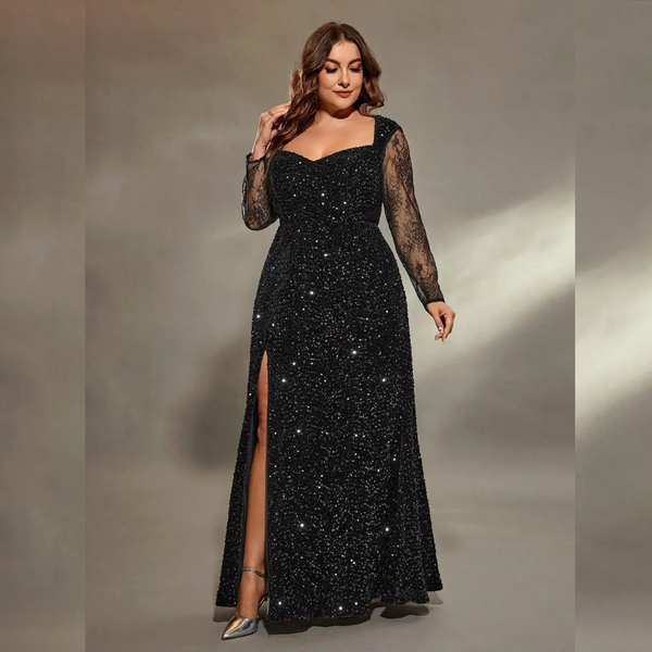 Vestido Festa Longo Plus Size Emma