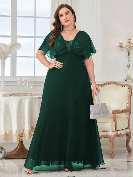 Vestido Longo Plus Size Festa Asia