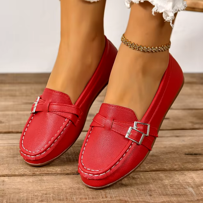 Mocassim Feminino Couro Faustine