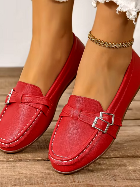 Mocassim Feminino Couro Faustine