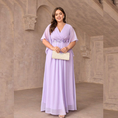 Vestido de Festa Plus Size Leona