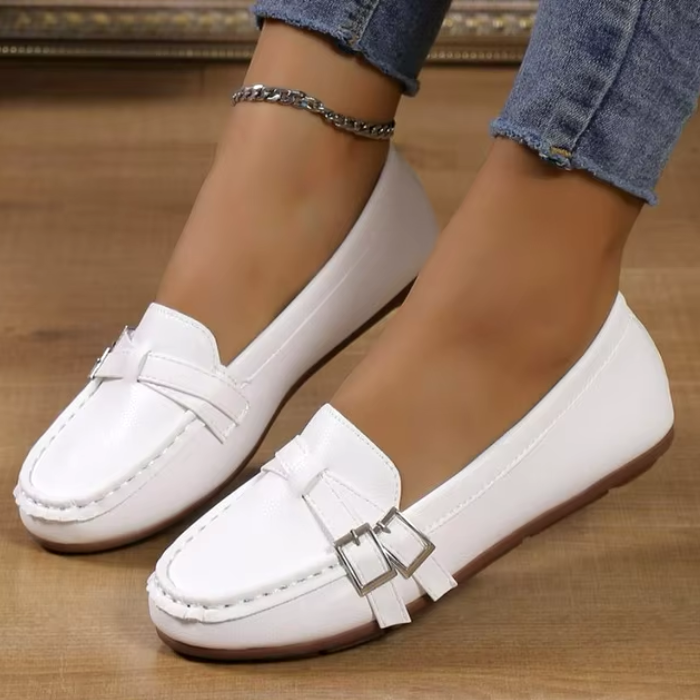 Mocassim Feminino Couro Faustine