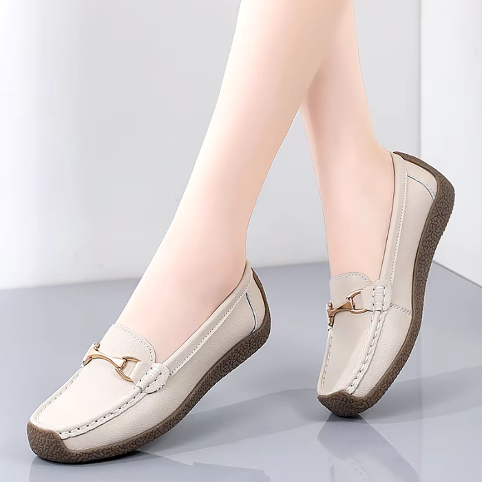 Mocassim Feminino Couro Fabienne