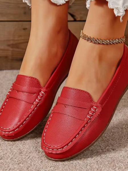 Mocassim Feminino Couro Claudia