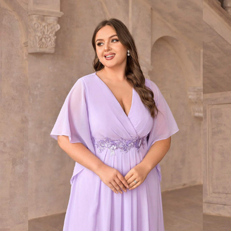 Vestido de Festa Plus Size Leona