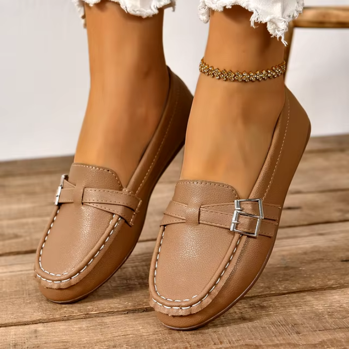 Mocassim Feminino Couro Faustine