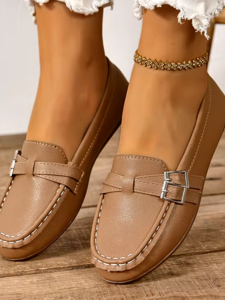 Mocassim Feminino Couro Faustine