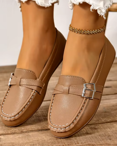 Mocassim Feminino Couro Faustine