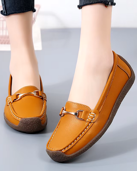 Mocassim Feminino Couro Fabienne