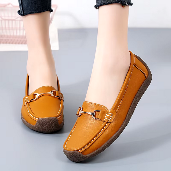Mocassim Feminino Couro Fabienne
