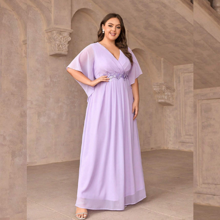 Vestido de Festa Plus Size Leona