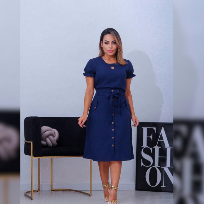 Conjunto Saia e Blusa Cláudia