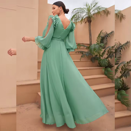 Vestido Festa Longo Elizangela