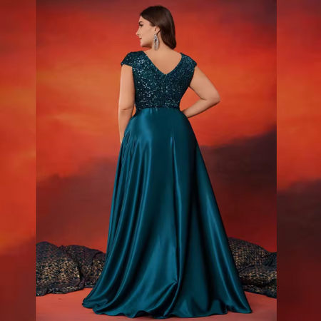 Vestido de Festa Plus Size Luzinete