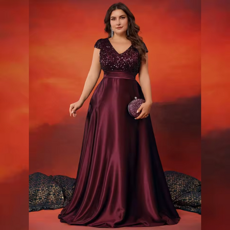 Vestido de Festa Plus Size Luzinete