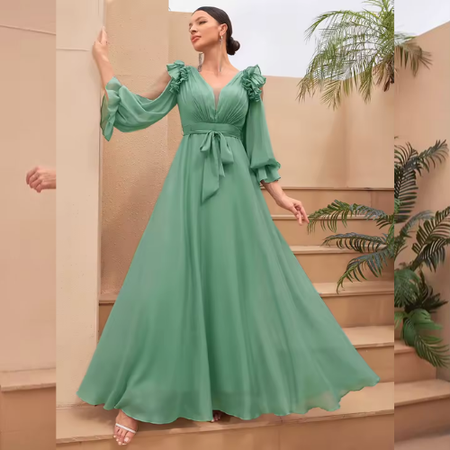 Vestido Festa Longo Elizangela