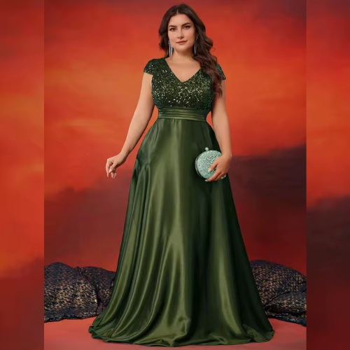 Vestido de Festa Plus Size Luzinete