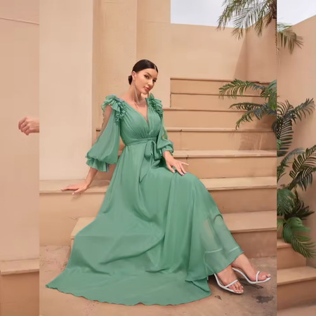 Vestido Festa Longo Elizangela