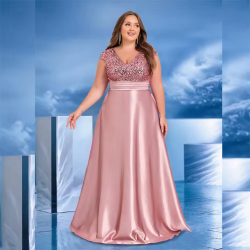 Vestido de Festa Plus Size Luzinete