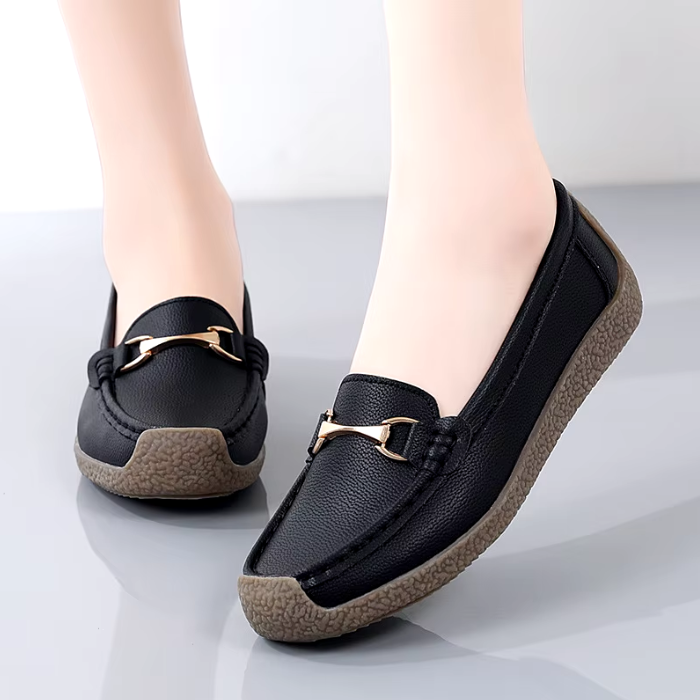 Mocassim Feminino Couro Fabienne