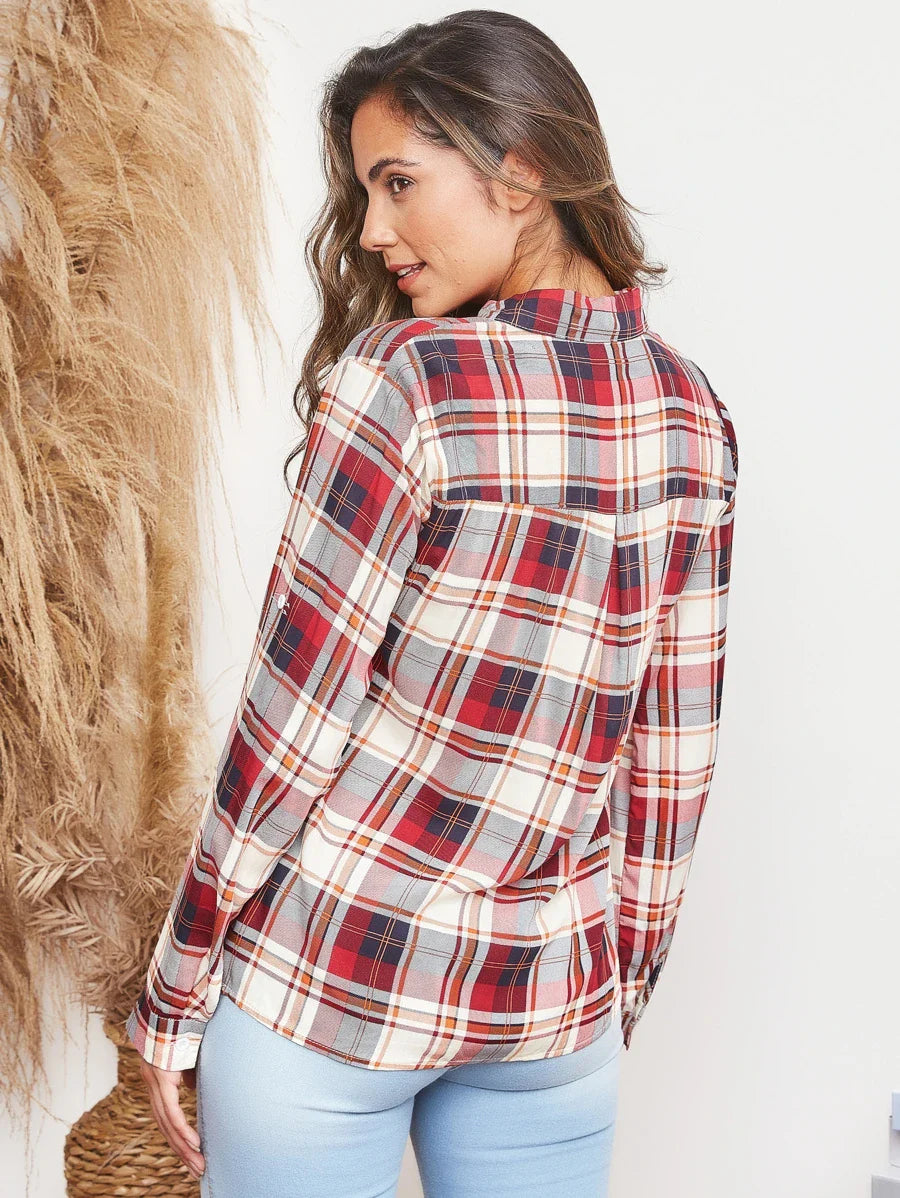 Camisa Xadrez manga Longa Milena