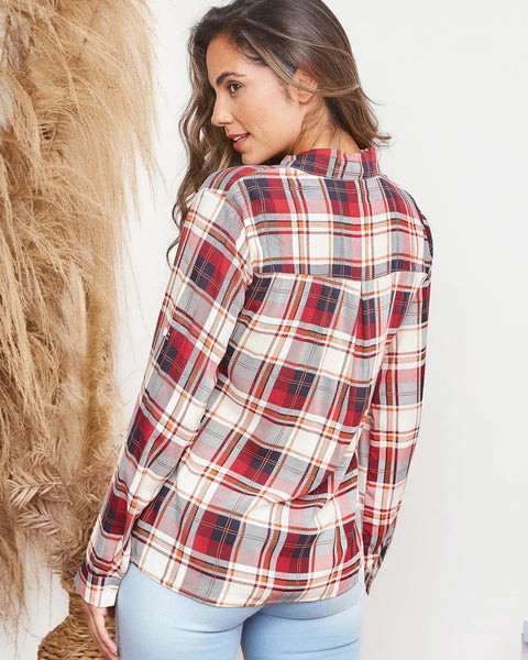 Camisa Xadrez manga Longa Milena