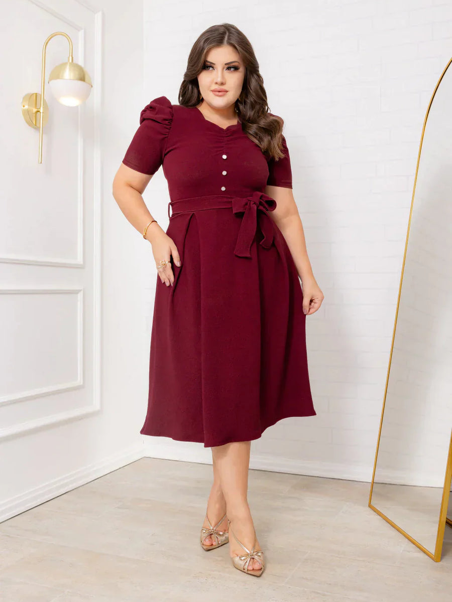 Vestido Midi Casual Fabi