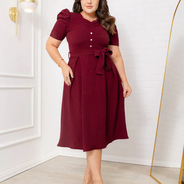 Vestido Midi Casual Fabi