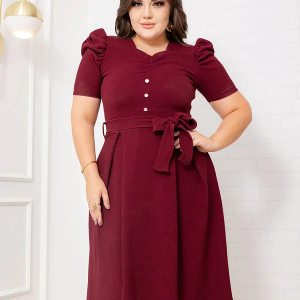 Vestido Midi Casual Fabi
