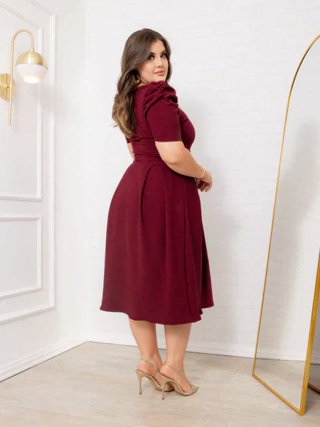 Vestido Midi Casual Fabi